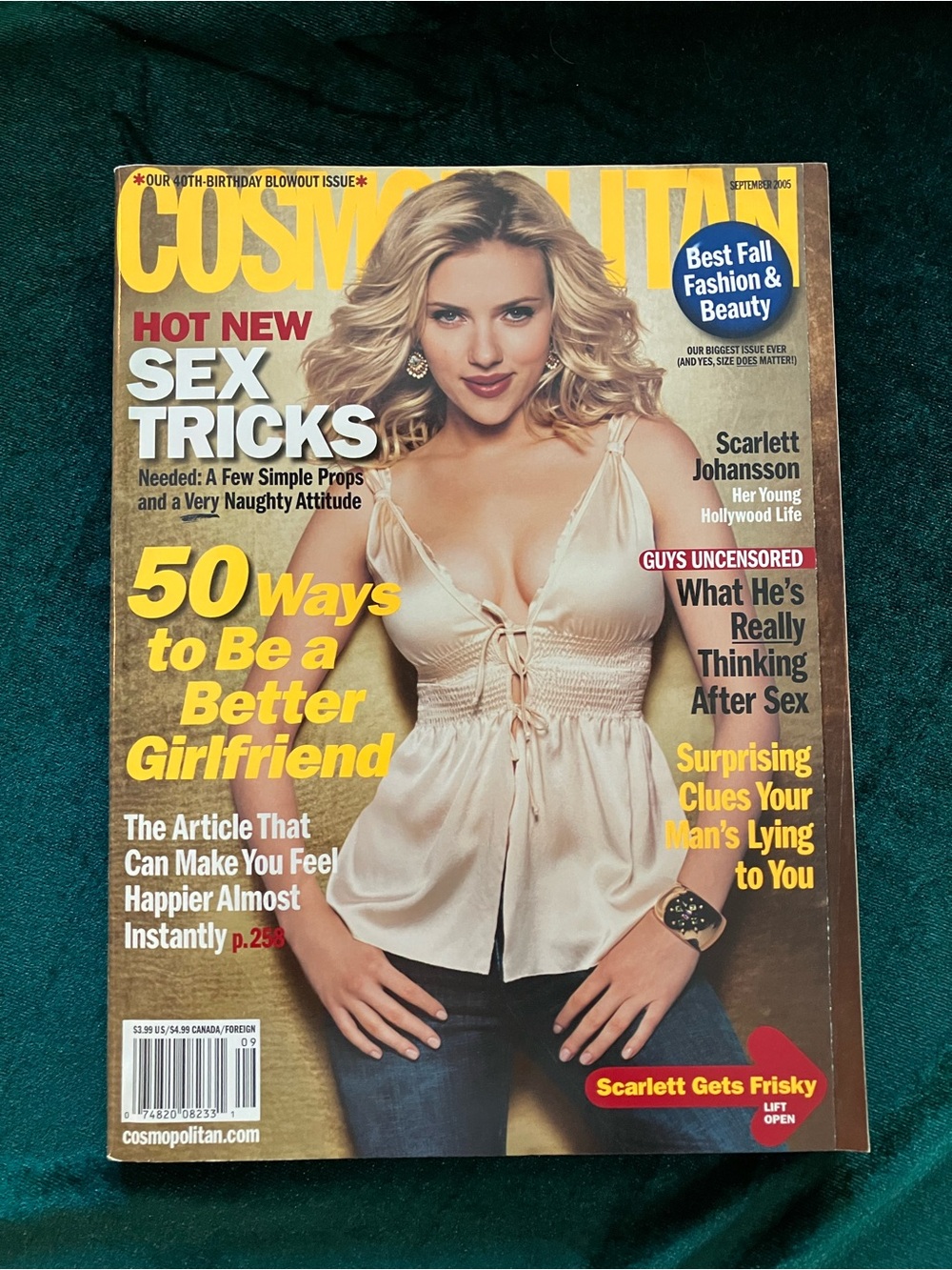 Vintage Cosmopolitan Magazine September 2005 Scarlett Johansson Cover